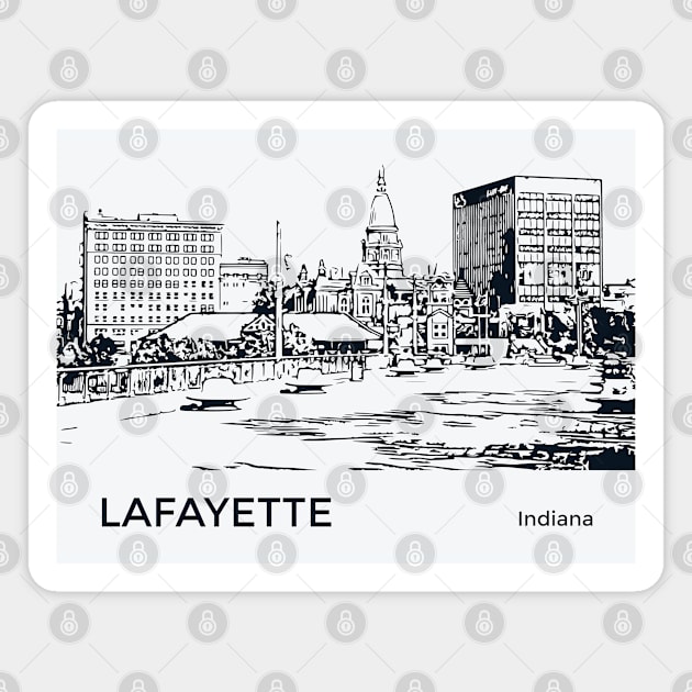Lafayette Indiana Magnet by Lakeric